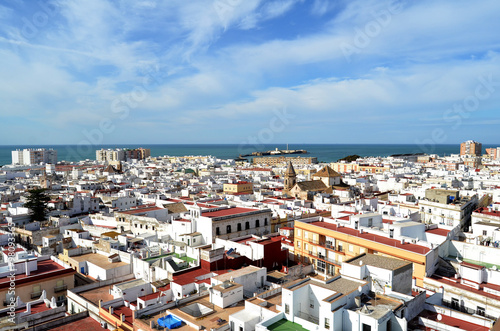 Blick vom Torre Tavira auf Cadiz © christianevolg