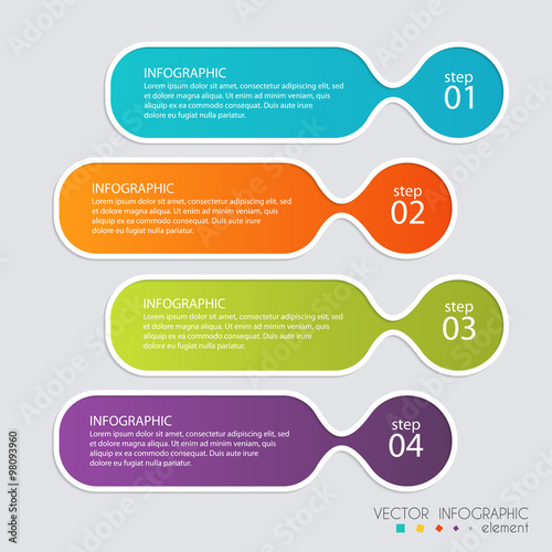 Vector colorful info graphics for your business presentations.