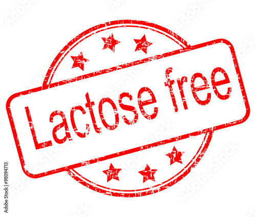 Lactose free rubber stamp