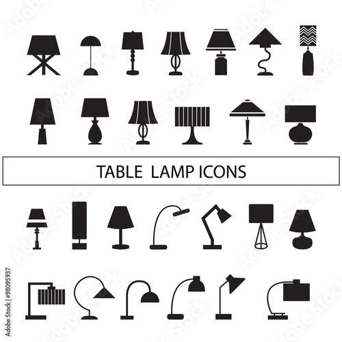 table lamp vector