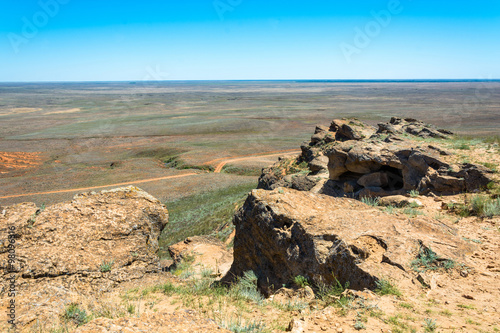 On mount Big Bogdo.