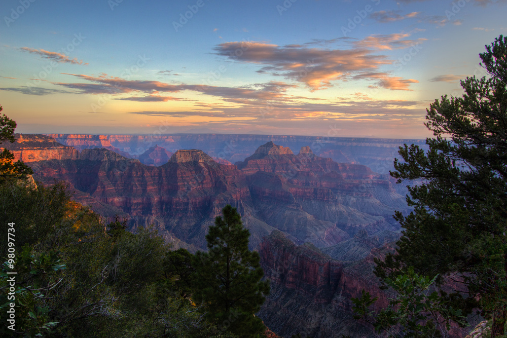The grand canyon from North Rim