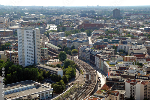 Blick vom Alexanderplatz   ber Berlin-Mitte