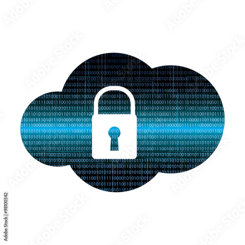 Cloud technology concept design abstract background