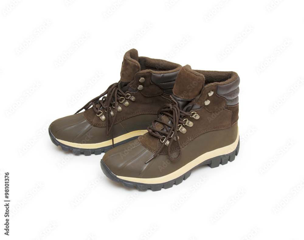 Boots isolated on white background Boots isolated on white background
