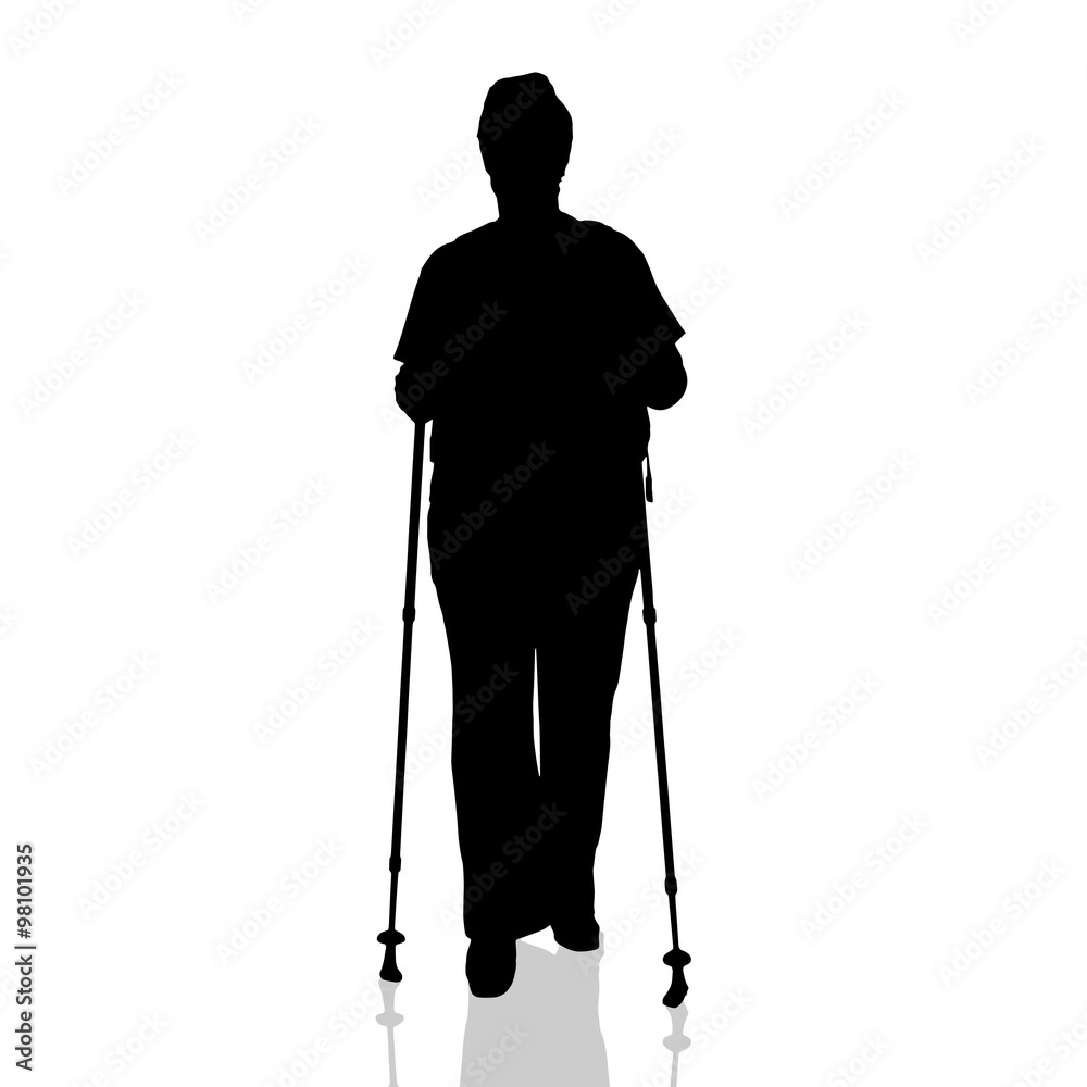 Vector silhouette of a woman. Vector silhouette of a woman.
