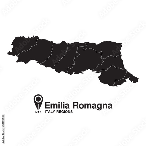 Italy Emilia Romagna map