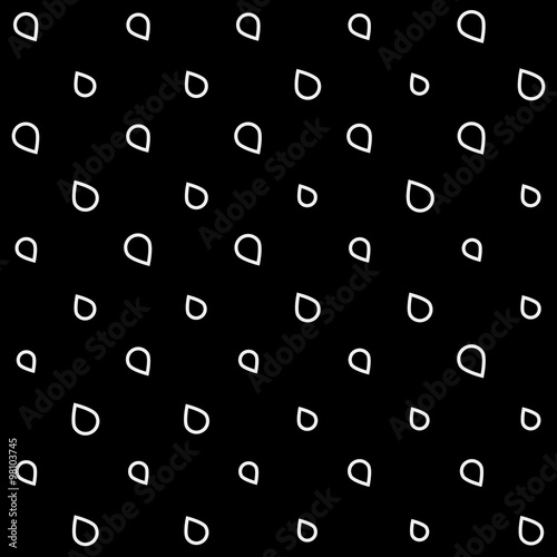 Pattern drops monochrome minimalistic shapes