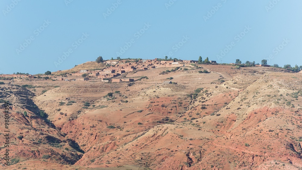 small village in the atlas mountains of morocco