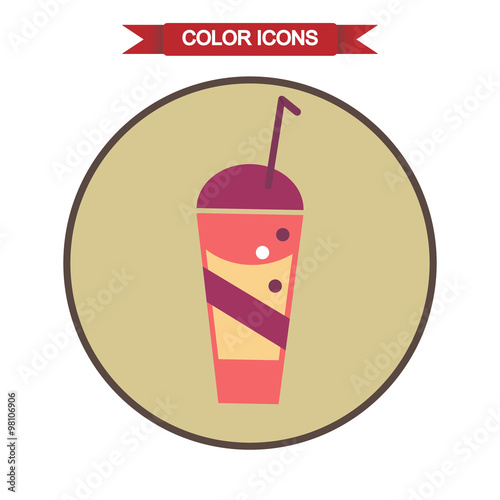 Glass of drink icon