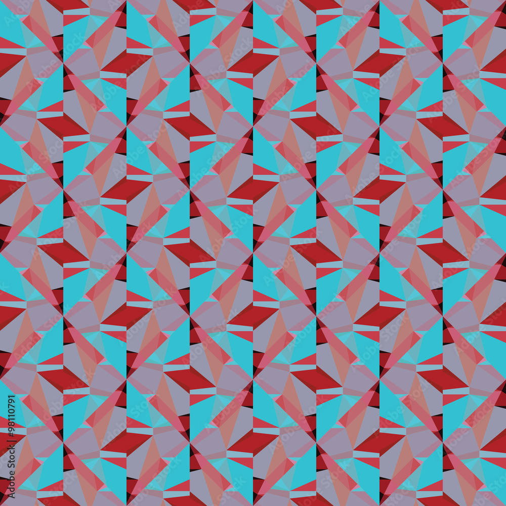 Kaleidoscopic pattern with crystals Kaleidoscopic pattern with crystals