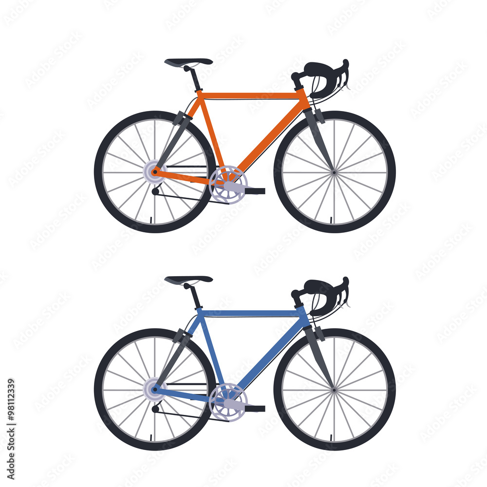 Fototapeta premium Set of bicycle