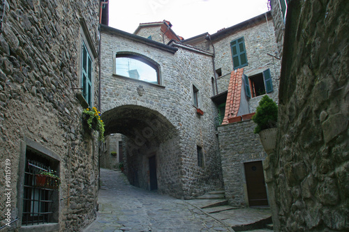 Fototapeta Naklejka Na Ścianę i Meble -  Toscana,Lucca, il paese di Pontremoli