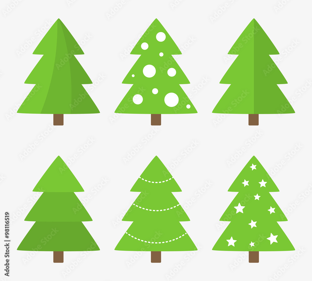 Christmas trees vector Christmas trees vector