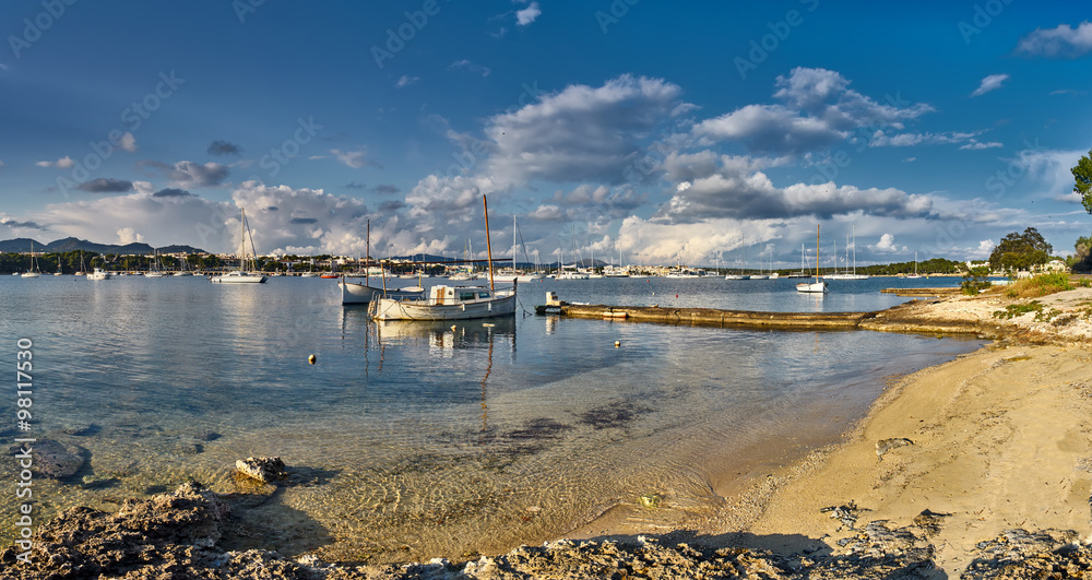 Obraz premium porto colom bay in majorca