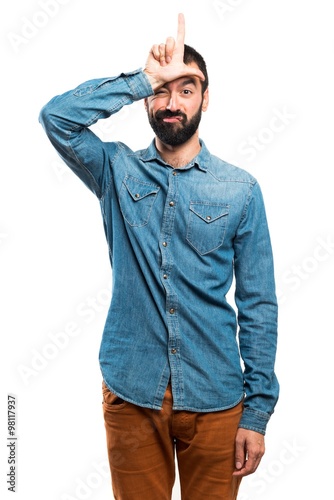 Man making losser gesture photo