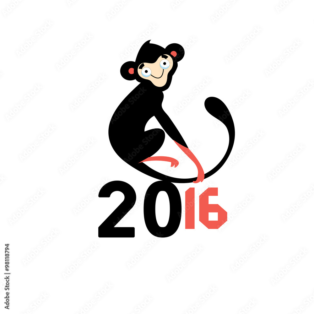 Happy New Year 2016 monkeys Happy New Year 2016 monkeys