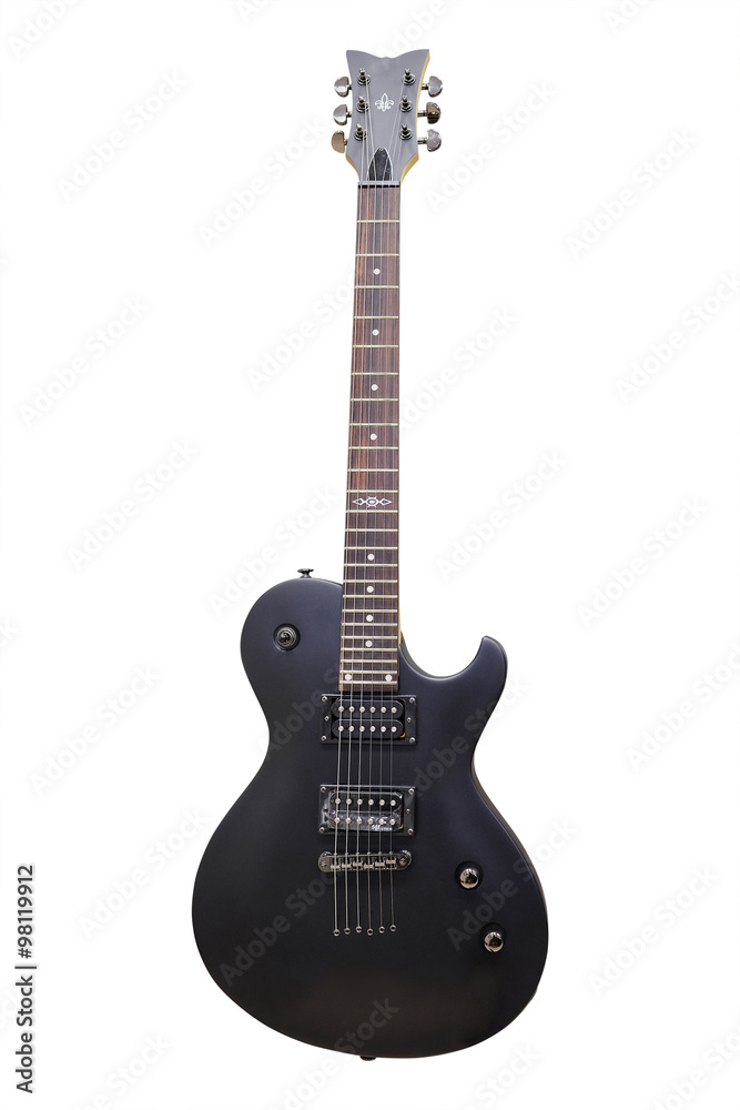 Obraz premium Guitar isolated under the white background