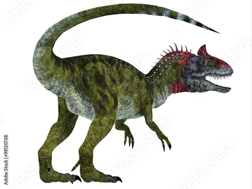 Cryolophosaurus Dinosaur Tail - Cryolophosaurus was a theropod dinosaur that lived in Antarctica during the Jurassic Period. © Catmando
