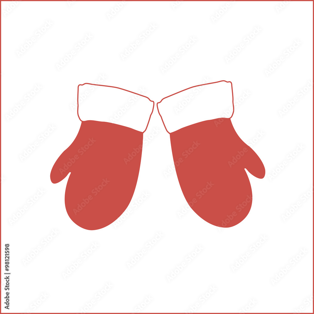 santa claus gloves icon santa claus gloves icon