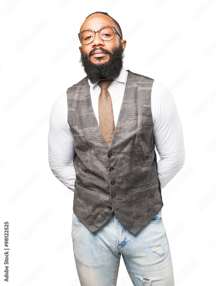 cool black man smiling cool black man smiling