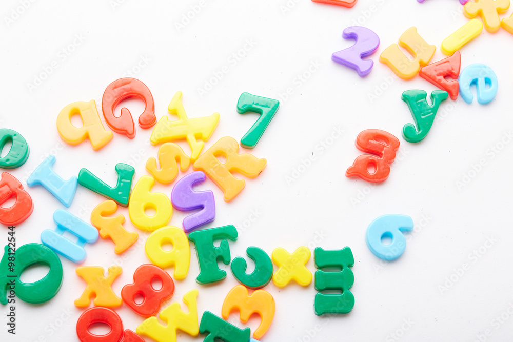 Fototapeta premium magnetic letters