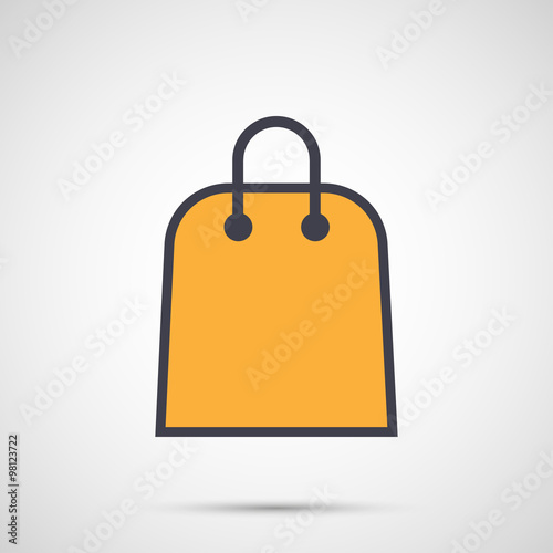 Women bag with handles icon
