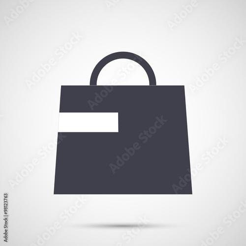 Women bag with handles icon