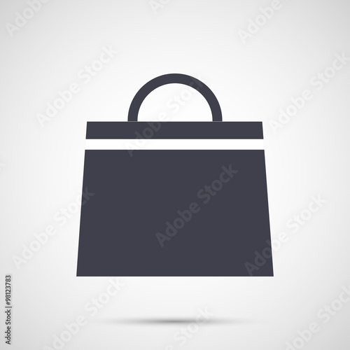 Women bag with handles icon