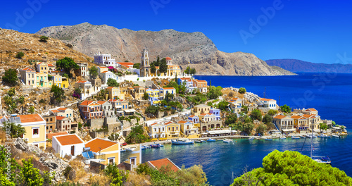 Symi - beautiful Greek island. Dodecanese © Freesurf
