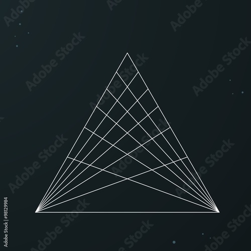 sacred and abstract Geometric symbol. vector