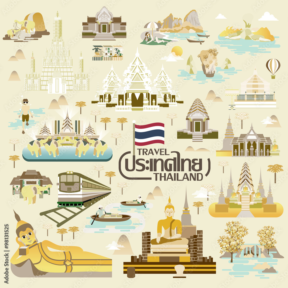 Fototapeta premium Thailand travel collection