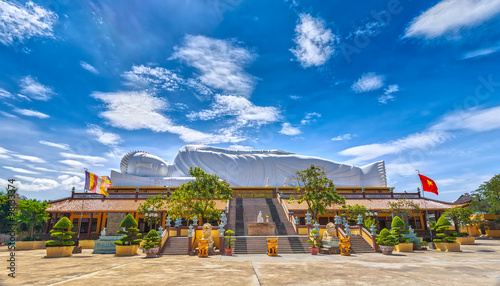 Картината върху платно The beauty architectural nirvana Buddha Asia's longest length of 52m with 12m lo