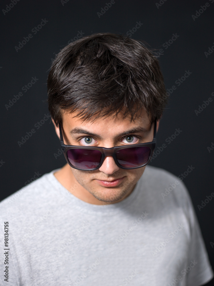 Serius guy with glasses Serius guy with glasses