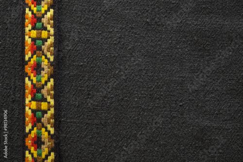 Colorful Native American Indian Style Fabric Background