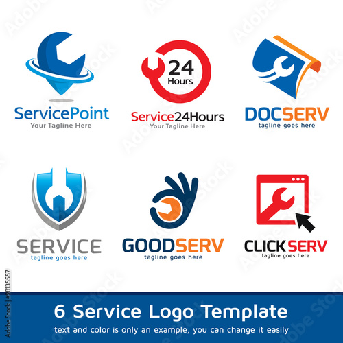 Service Logo Template Design Vector