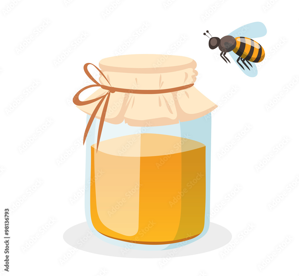 Honey bank vector illustrations Honey bank vector illustrations