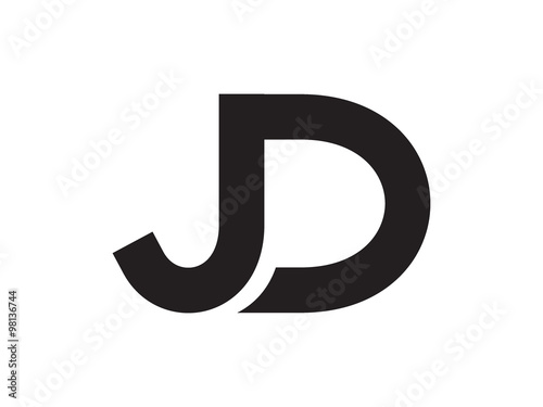 JD Letter Identity Monogram Logo
