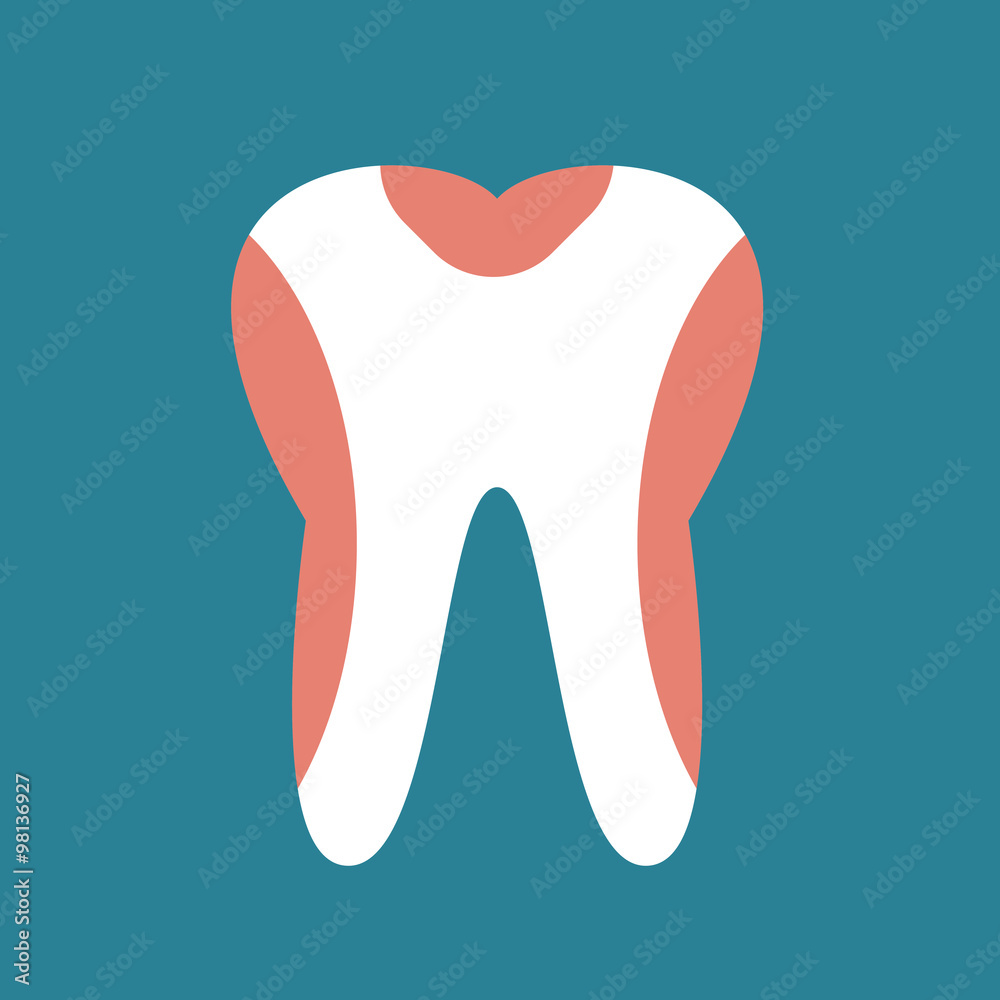 Periodontal disease tooth icon vector illustration Periodontal disease tooth icon vector illustration