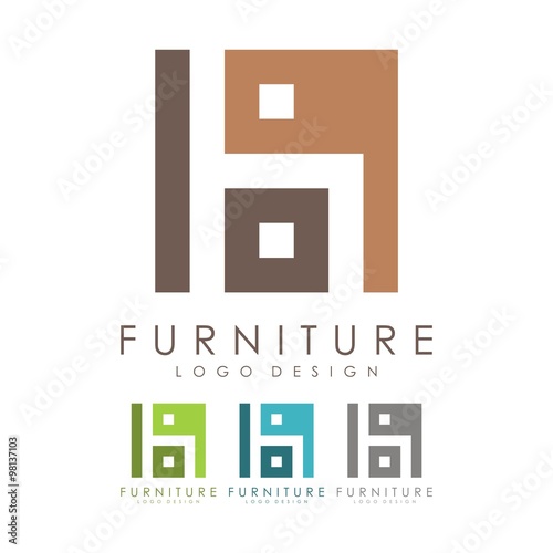 Furniture Logo - Seat Logo Design Logo Vector 
