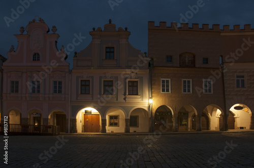 Czech historical towns in night