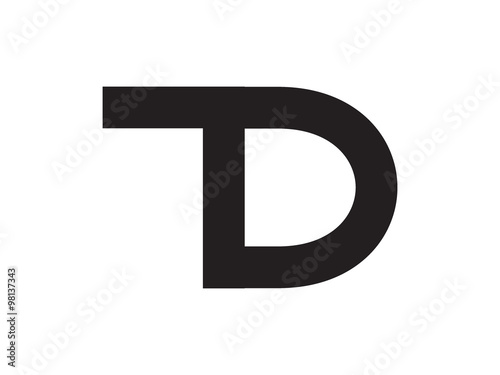TD Letter Identity Monogram Logo