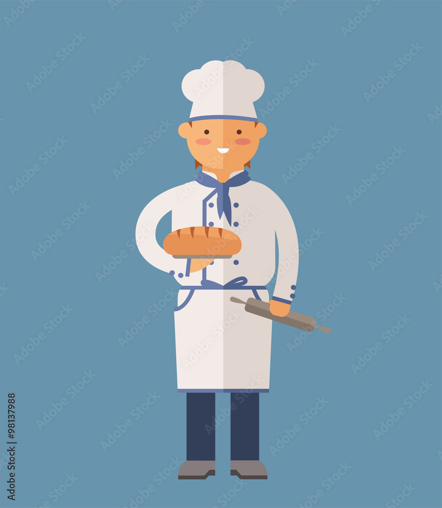 Vector cooking chef vector illustration Vector cooking chef vector illustration