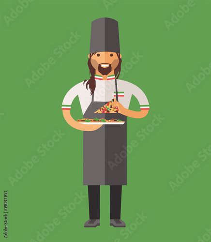 Vector cooking chef vector illustration