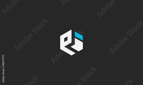 pi Letter Logo icon box design template