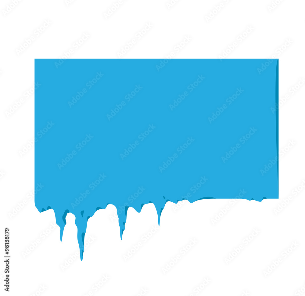 Collection of frozen icicle snow winter vector banner Collection of frozen icicle snow winter vector banner