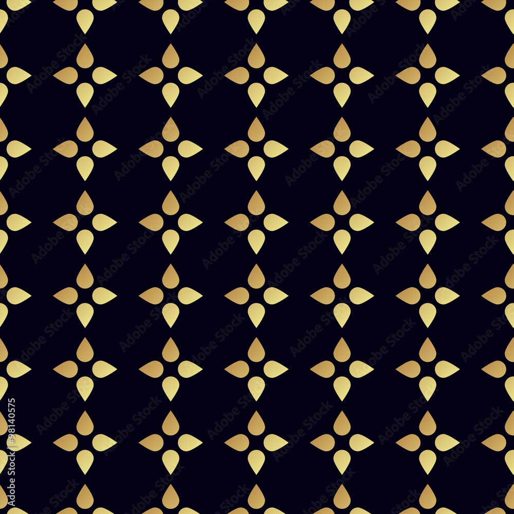 Fototapeta premium Seamless vector gold pattern. Vector illustration