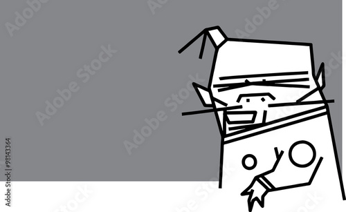 silly cartoon character with fez on gray backdrop