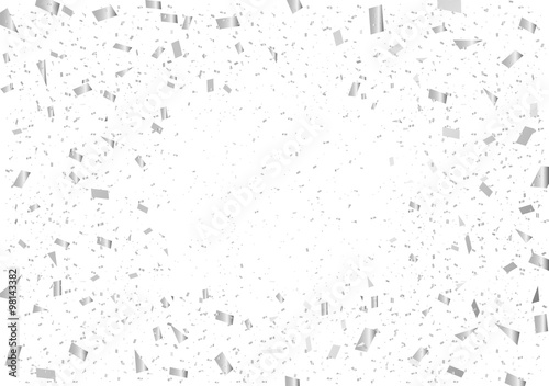 紙吹雪　シルバー