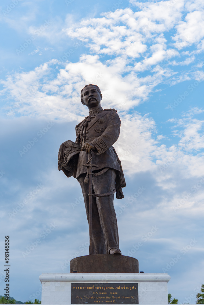 Fototapeta premium King Chulalongkorn the Great Rama V were constructed by the Royal Thai Army